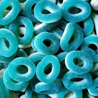 Anillos de frambuesa ácida