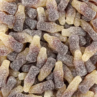 Botellas de cola cítrica