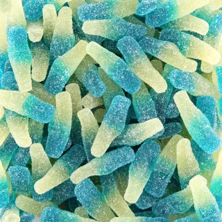 Botellas de frambuesa ácida