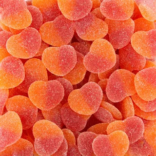 Corazones de melocotón