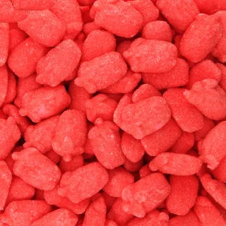 Fraises rouges aérées fouettées