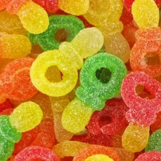 Tetinas ácidas afrutadas - Textura suave