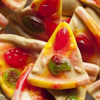 Rebanada de pizza de gelatina